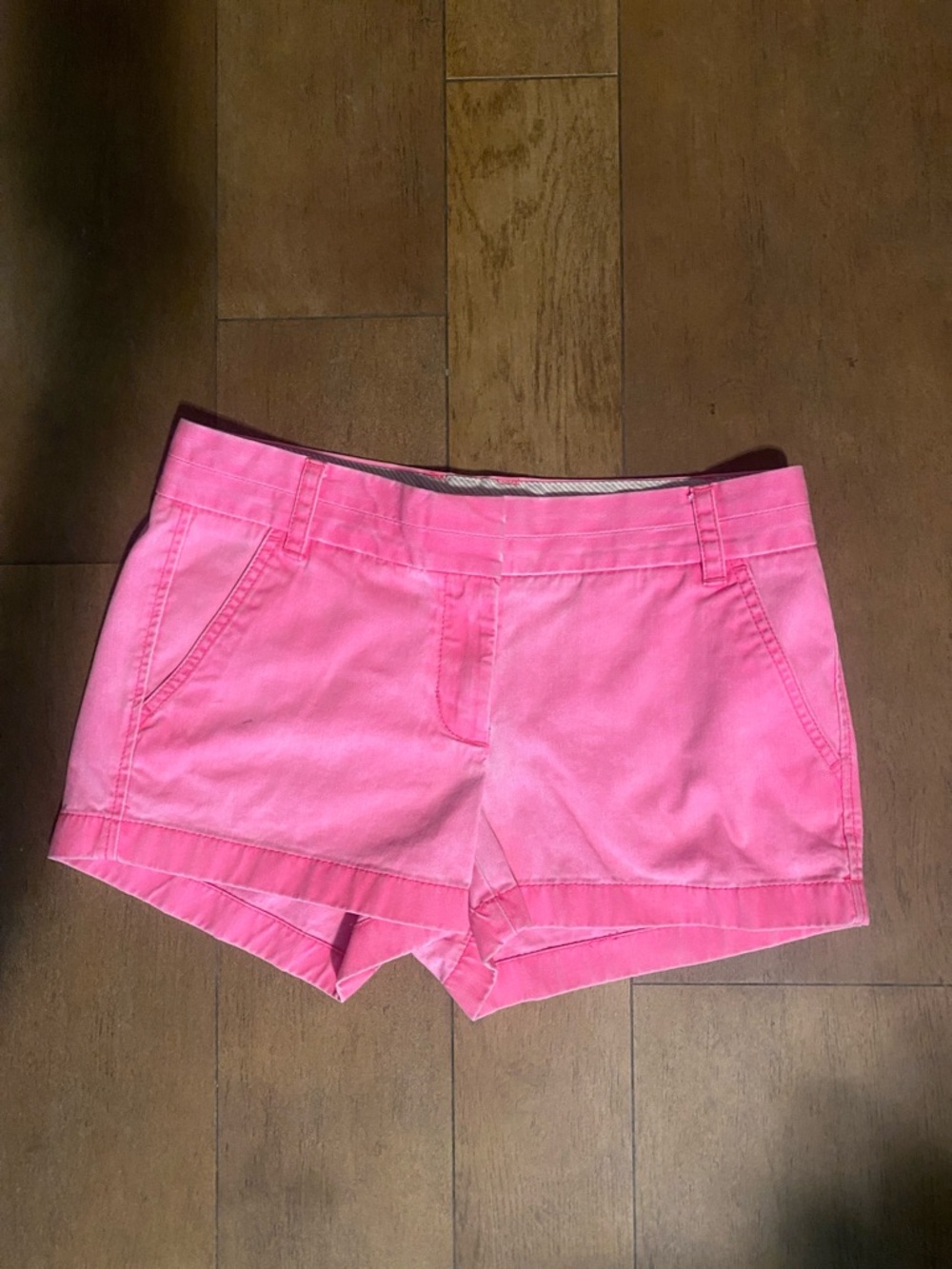 J. Crew Bright Pink Cotton Chino Shorts
